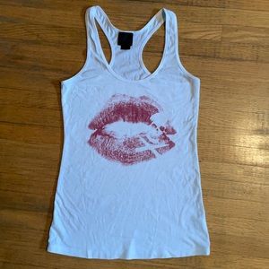 Kiss of death racerback tank